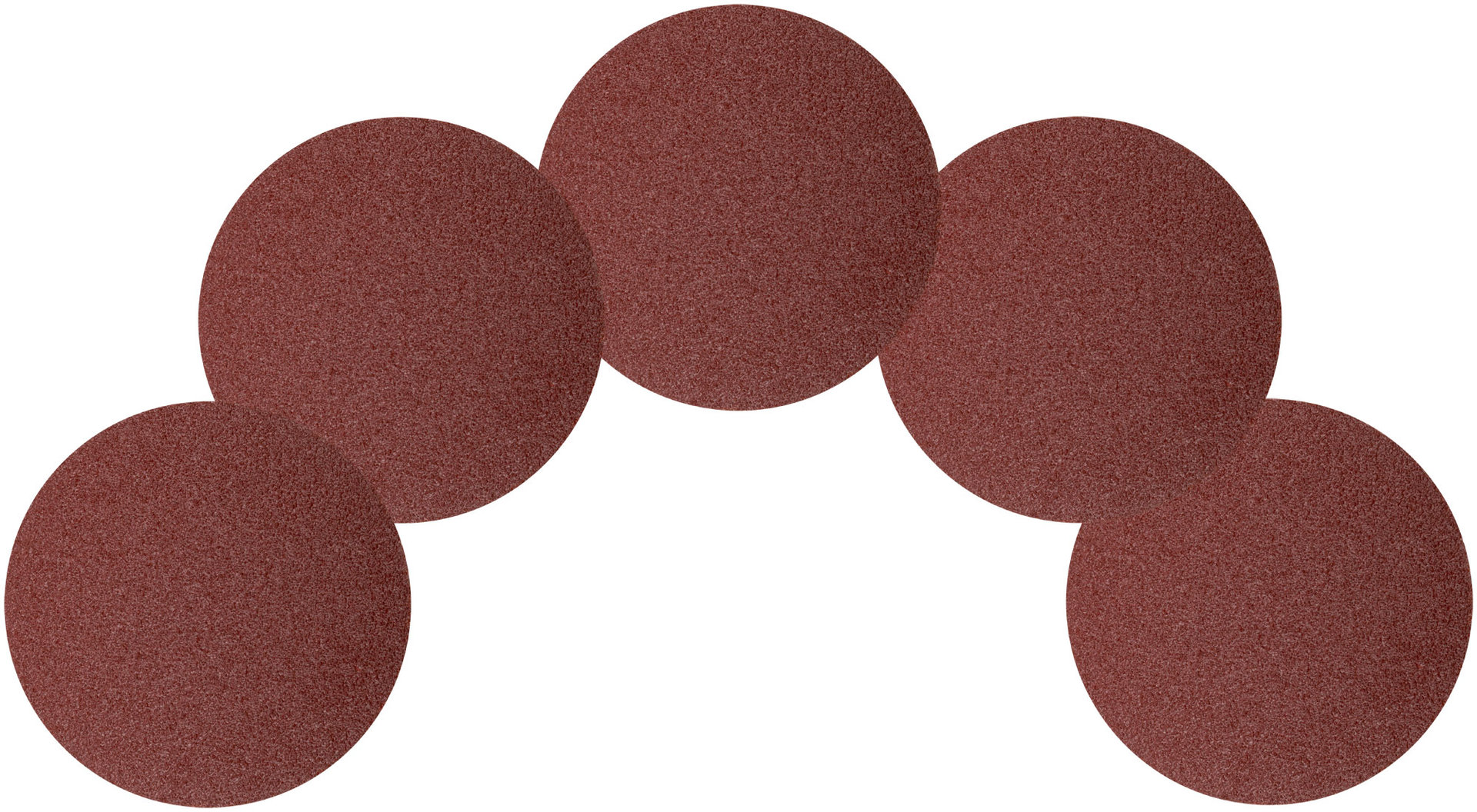 Круги шлифовальные сплошные (липучка), алюминий-оксидные, 125 мм, 5 шт. Р 40 (39772)