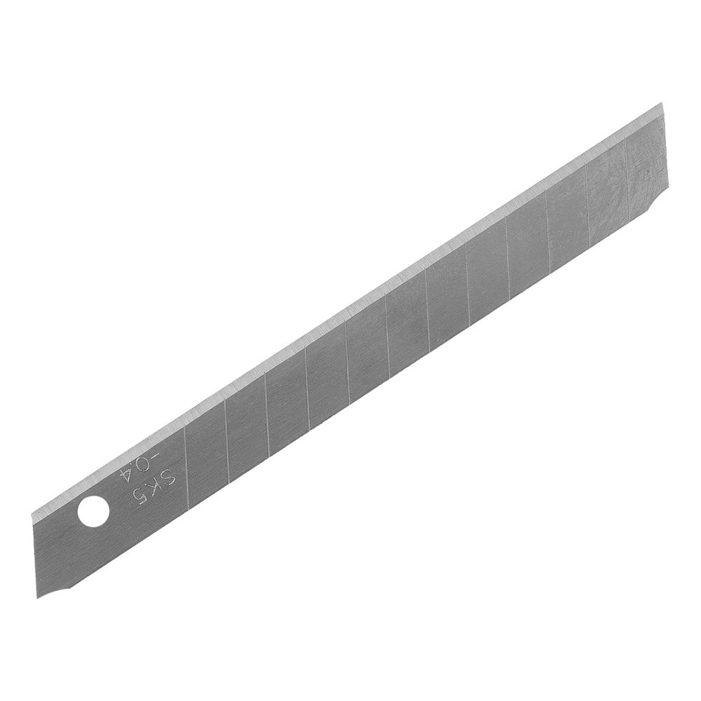 Лезвия, 9 мм, сталь SK5 - 0,4 мм, 10 штук Denzel (79300)