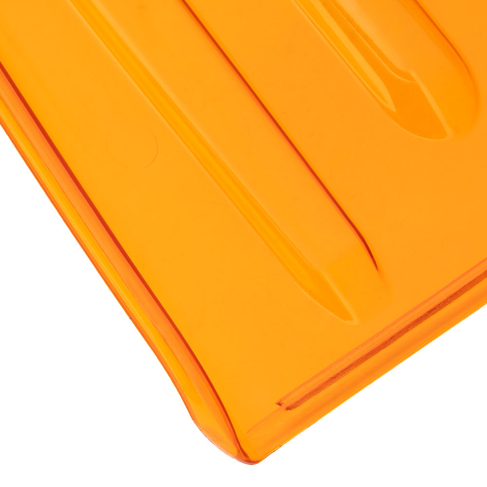 Лопата для уборки снега, поликарбонат, 270х360х840 мм, стальной черенок, усиленная Сибртех (61673)