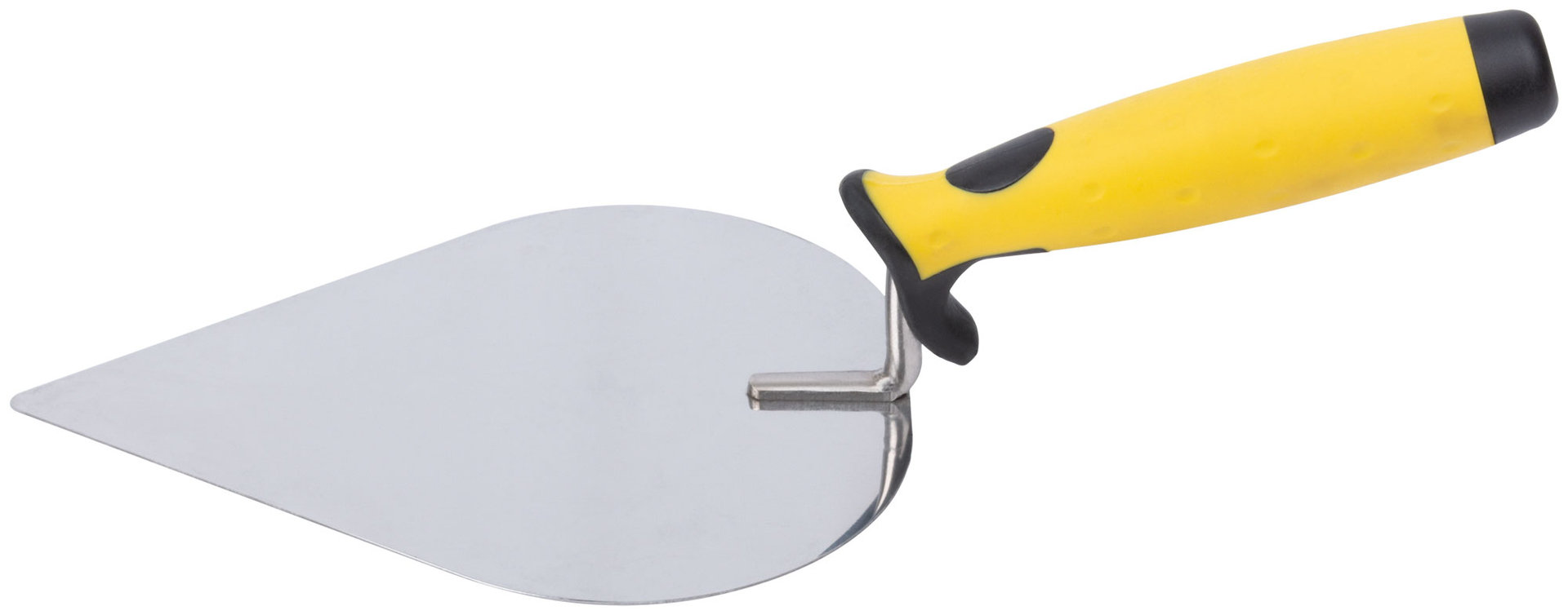 Мастерок нержавеющий, мягкая ручка, Профи, штукатура 190 мм (05075)