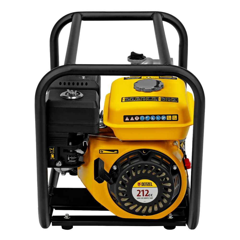 Мотопомпа бензиновая для чистой воды PX-50, 7 л.с, 2, 600 л/мин, глубина 8 м, напор 30 м Denzel (99201)