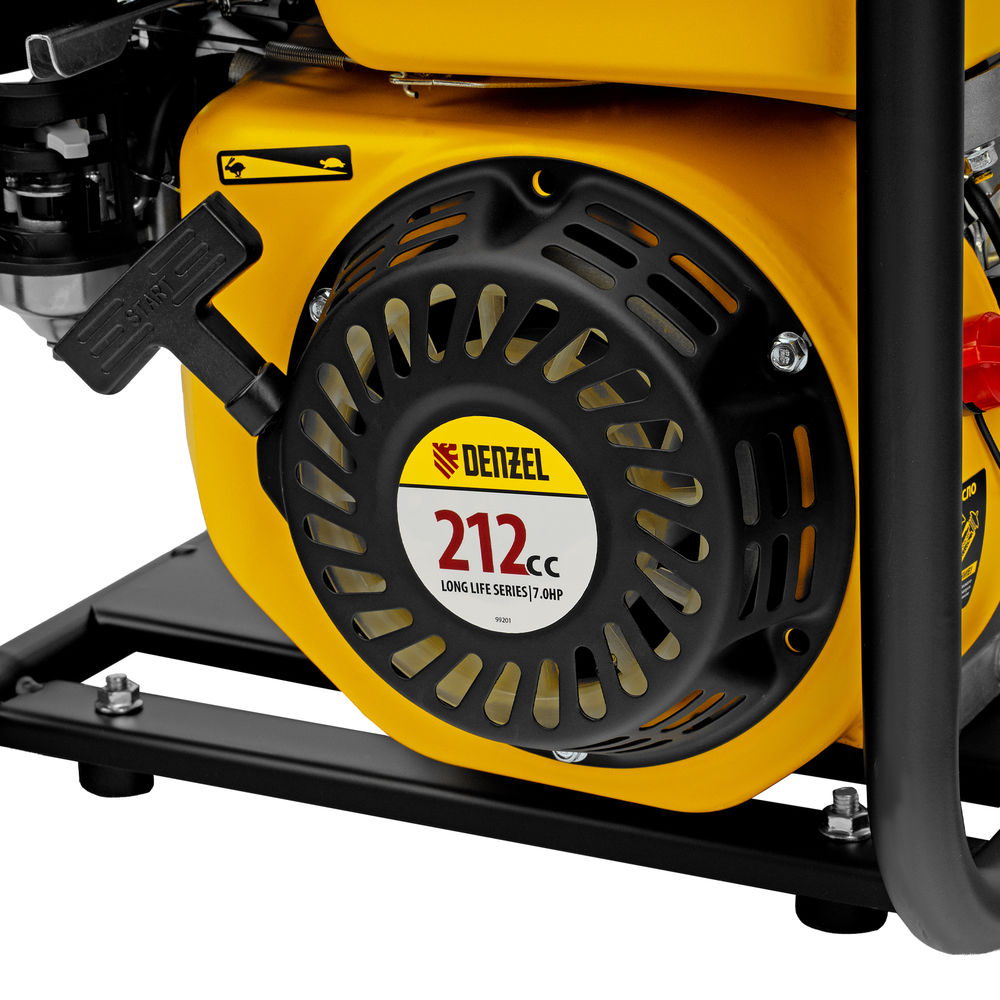 Мотопомпа бензиновая для чистой воды PX-50, 7 л.с, 2, 600 л/мин, глубина 8 м, напор 30 м Denzel (99201)