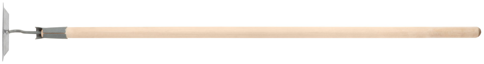 Мотыга прямая 150х50 мм, нержавеющая сталь, с деревянным черенком (76926)