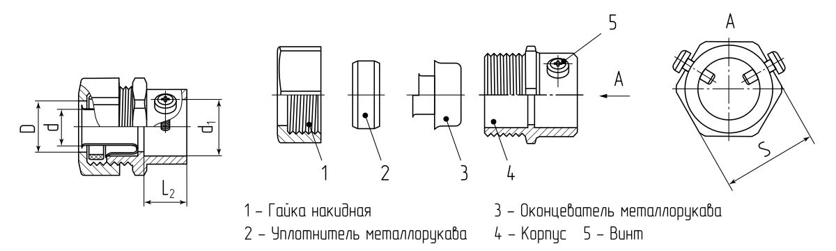 Муфта соединительная СТМ(В) 20 (3/4) (Fortisflex) (63604)