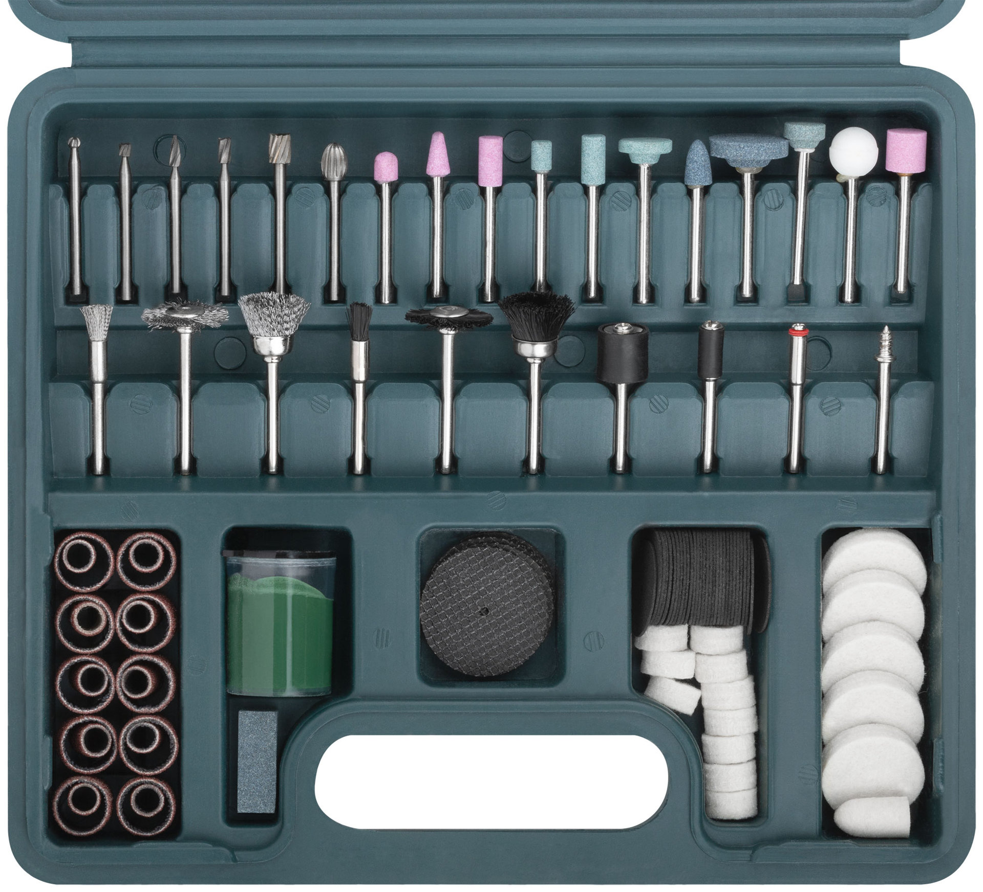 Набор насадок для гравировальной машины в чемоданчике 100 шт.