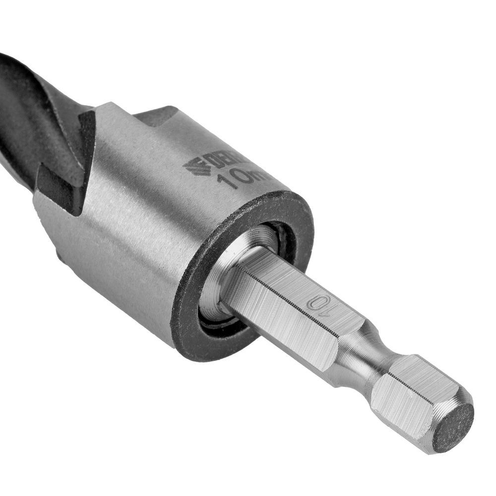 Набор сверл зенкеров по дереву, 3-10 мм, 7 шт Denzel (704272)