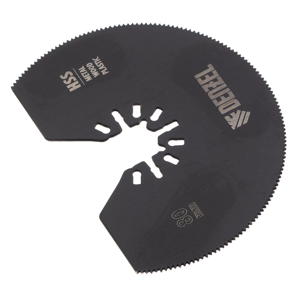 Насадка для МФИ отрезная полукруг, HSS, по металлу и дереву, 80 мм х 1,2 мм, мелкий зуб Denzel (782301)