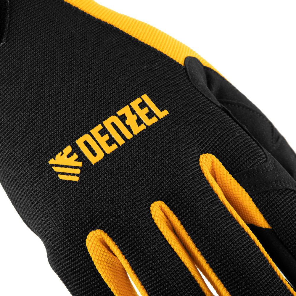 Перчатки универсальные на липучке, размер 9 Denzel (67993)