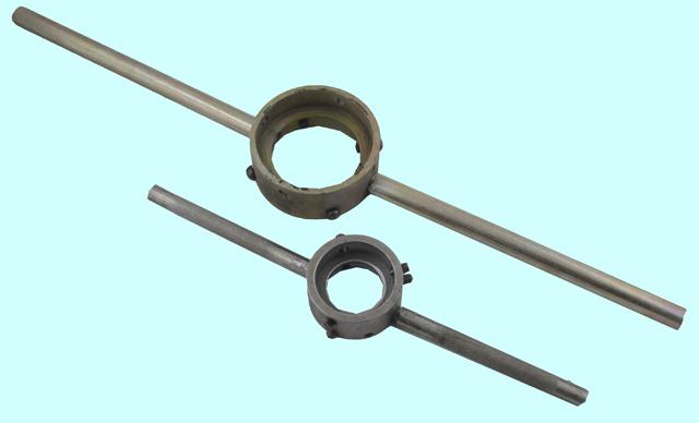 Плашкодержатель d 20/38мм (М3-М14, G1/8-G1/4) двухстор. с 2-мя кольцами покр. цинк