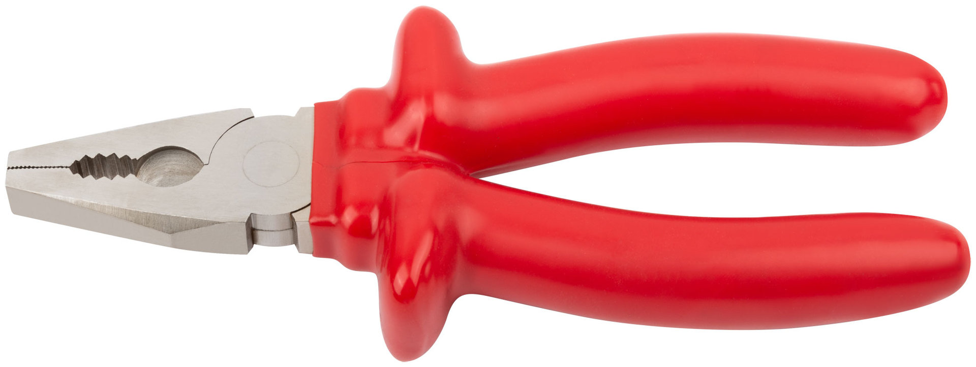 Плоскогубцы комбинированные Энергия,1000 В, никелир.покрытие, 2-х слойные изолированные ручки 180 мм (50764)