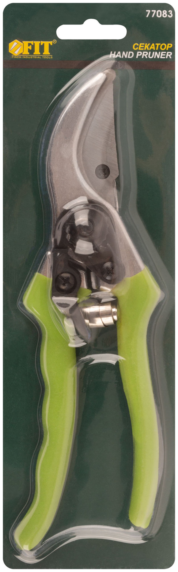 Секатор, режущие кромки внахлест, алюминиевые ручки с ПВХ покрытием 205 мм (77083)