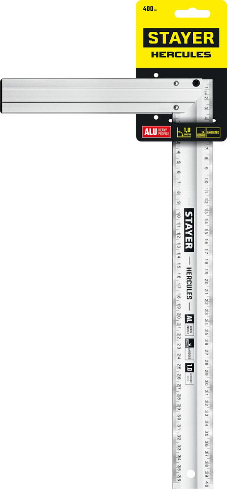 Угольник столярный 400 мм, жесткий STAYER Professional 3432-40