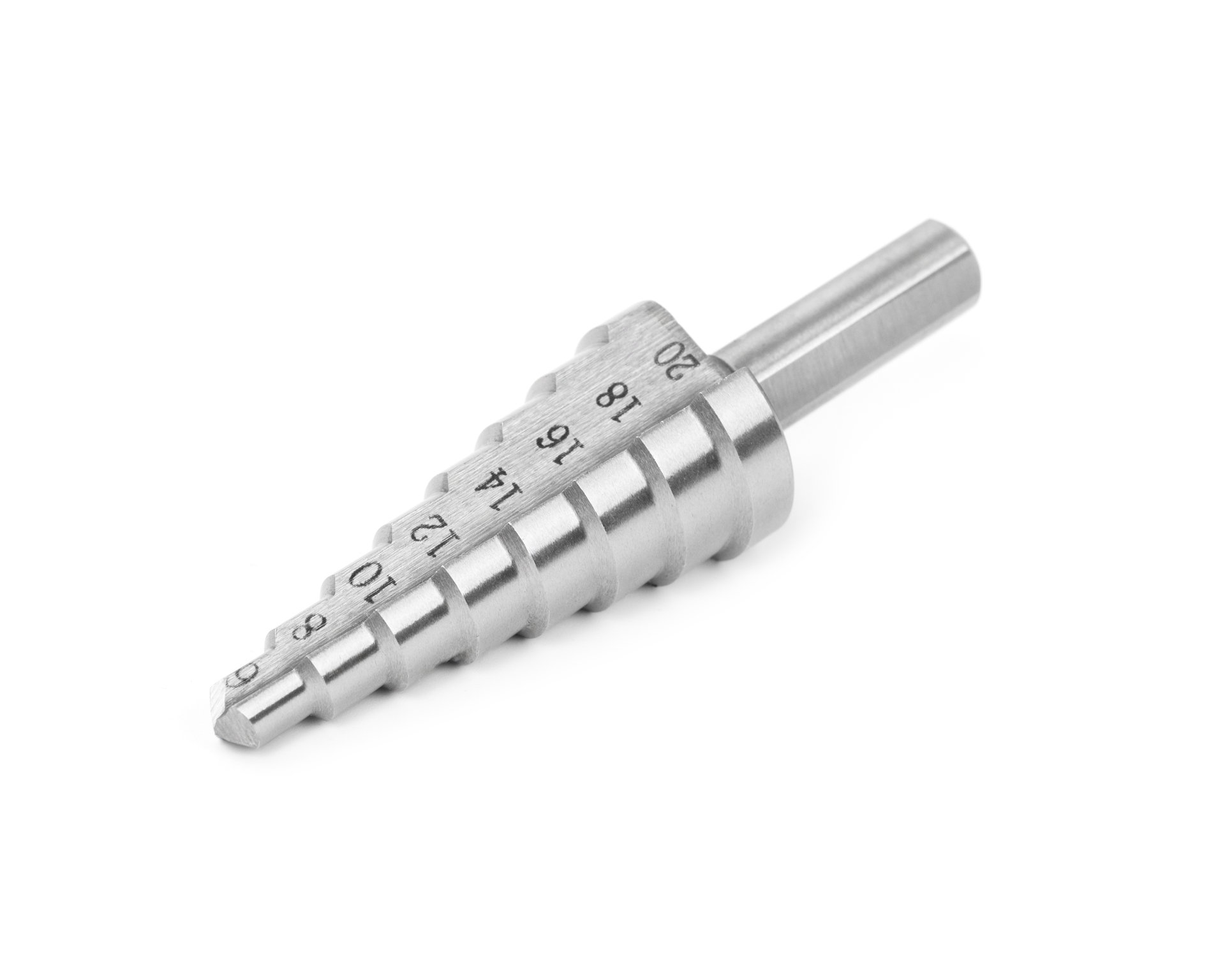 Сверло ступенчатое 6-20 ст.8 (dхв=8,0, Р6М5) (6;8;10;12;14;16;18;20) HORTZ