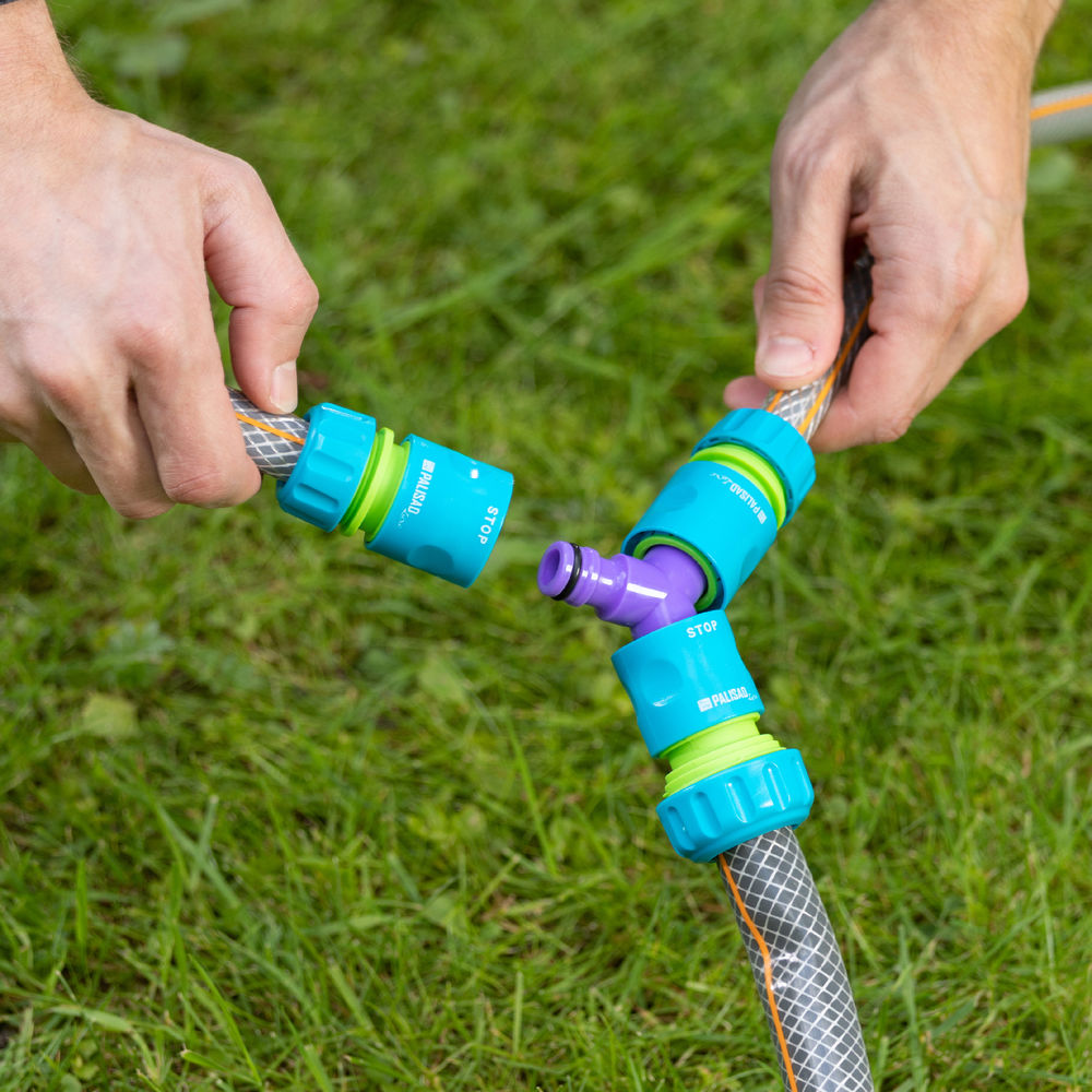 Тройник для разветвления или соединения, штуцерный, пластмассовый Palisad (66468)