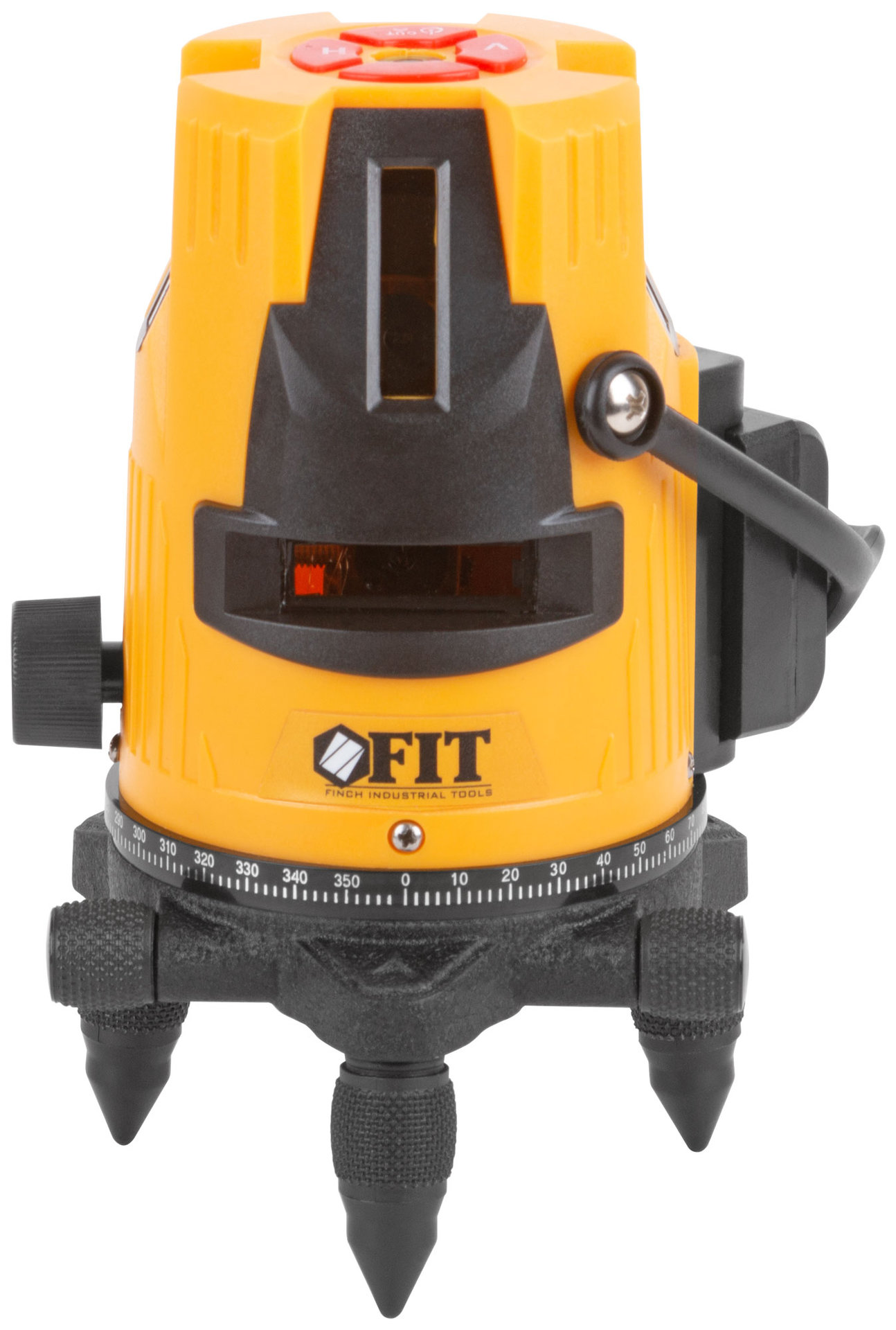 Уровень лазерный самоуспокаивающийся, зеленые лучи, горизонталь + 4 вертикали, диапазон 20 м, Li-Ion аккум., 2 уровня яркости, без треноги, коробка (18635)