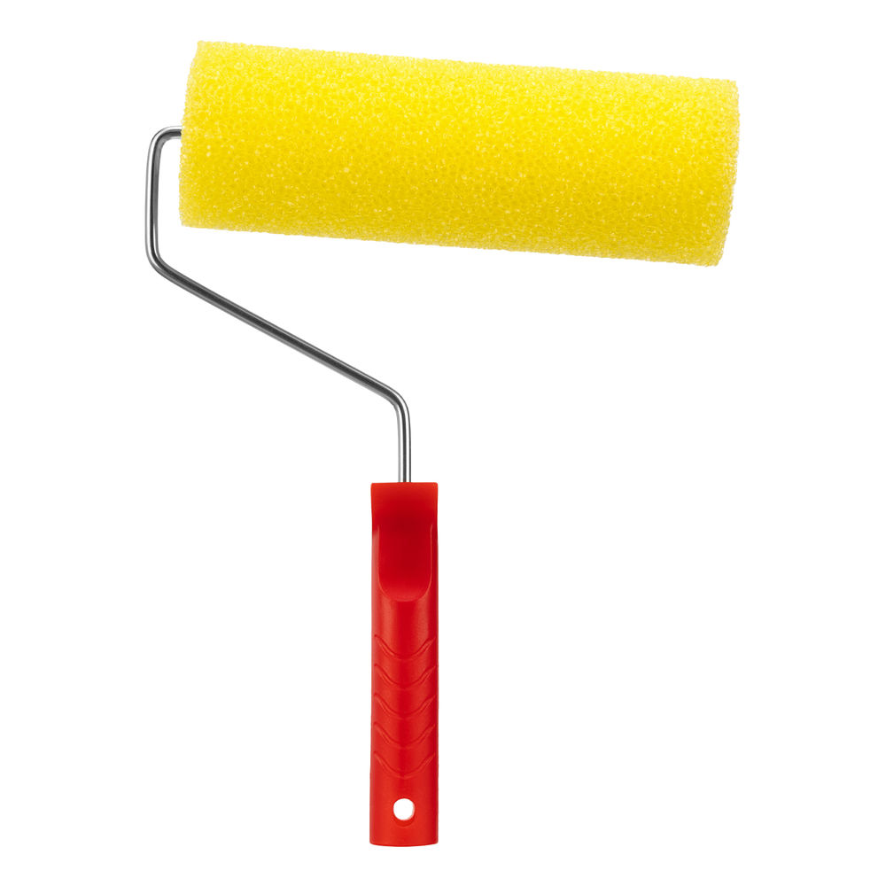 Валик Структурный поролоновый с ручкой, шероховатый, 230 мм, D 80 мм, D ручки 6 мм MTX (80221)