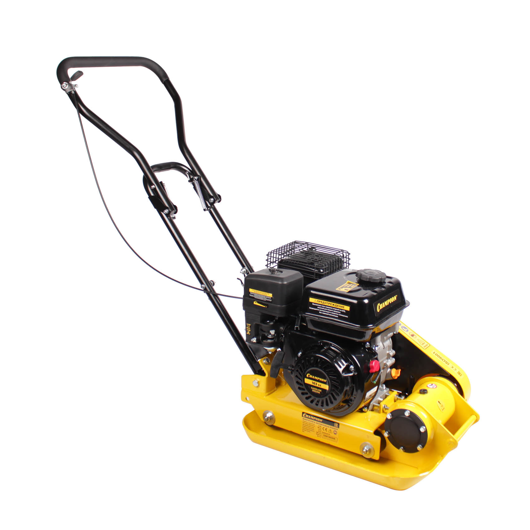 Виброплита бензиновая CHAMPION PC6337F (52,7кг11кН53*37см25см4кВт) (PC6337F)