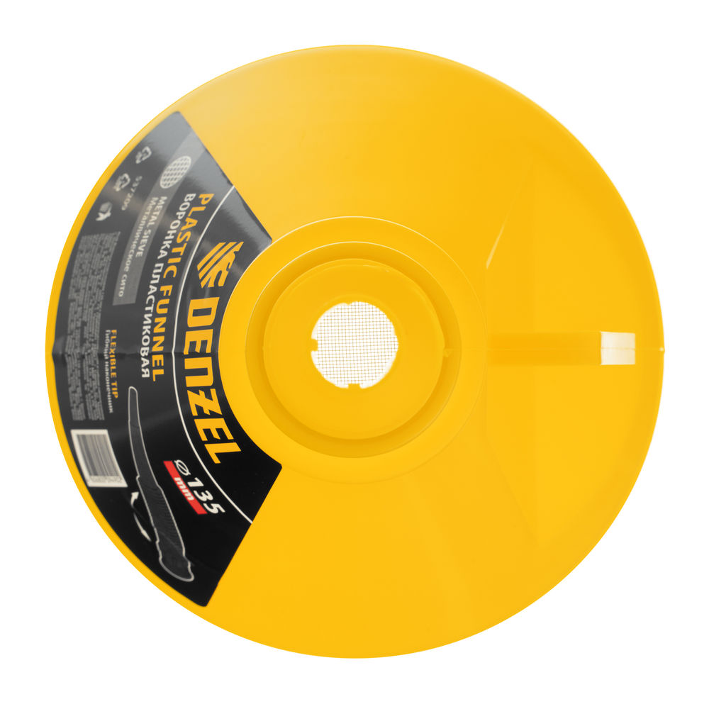 Воронка пластиковая 135 мм с металлическим ситом и гибким наконечником Denzel (537209)