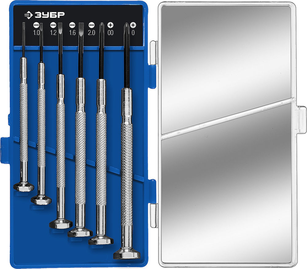 Набор часовых отверток 6 предм. Профессионал ЗУБР Часовщик 25666