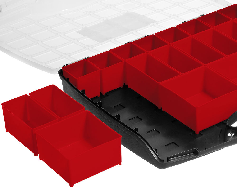 Органайзер 425 х 330 х 60 мм пластиковый с 20 съемными лотками ЗУБР ВОЛГА-20 38034-20