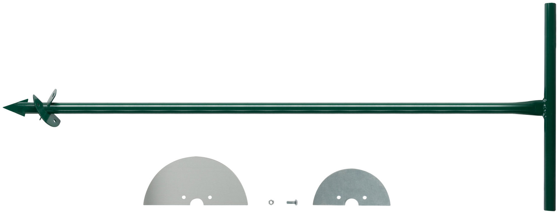Бур садовый, L=1000 мм, 2 насадки 150 мм и 200 мм (77241)