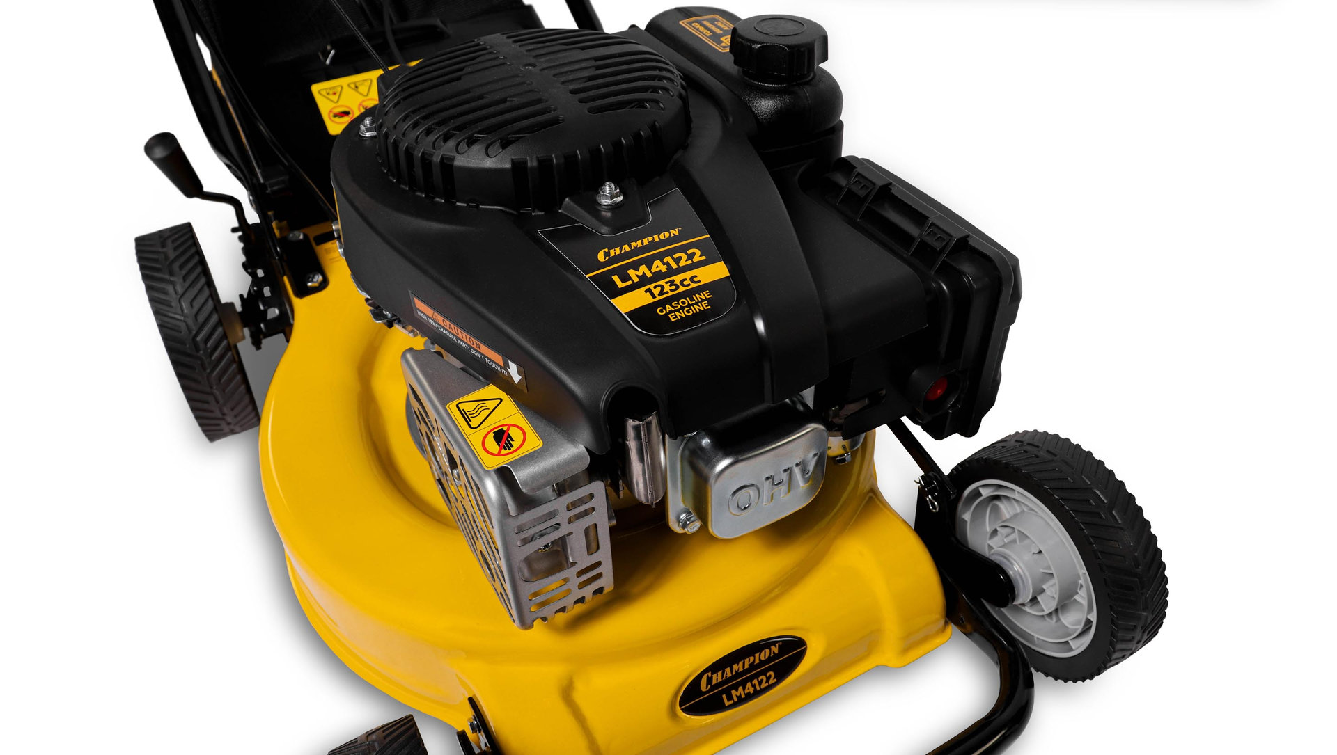 Газонокосилка CHAMPION LM4122 (2,2кВт 410мм 40л 27-61мм 1рычаг/6, 20,3кг) (LM4122)