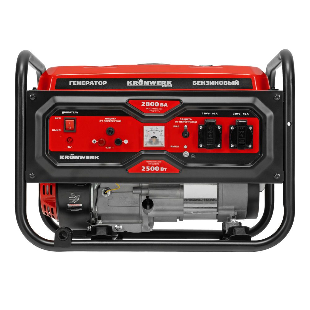 Генератор бензиновый LK-2800R, 2,8 кВт, 230В, ручной стартер Kronwerk (94521)