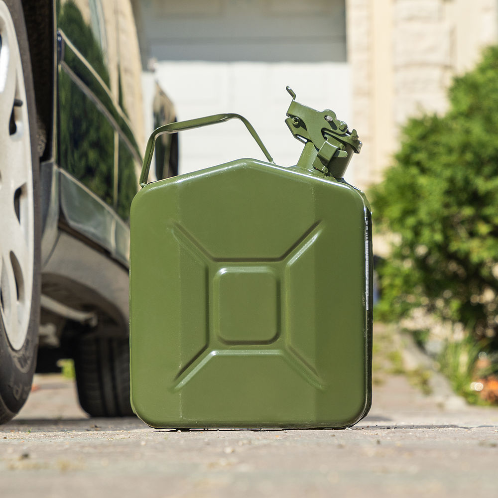 Канистра для топлива, металлическая, толщина стенок 0,8мм, 5 литров (53140)