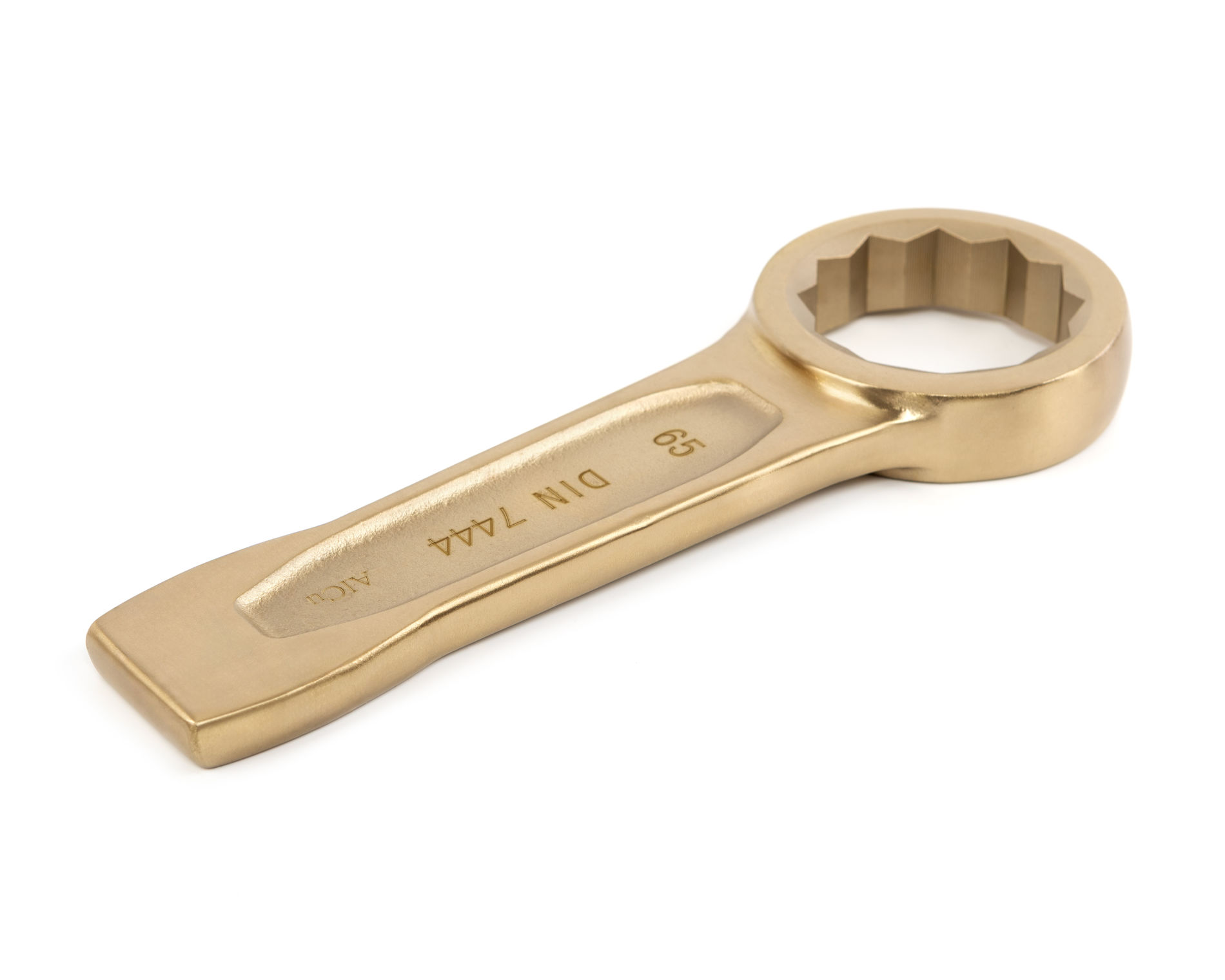 Ключ гаечный накидной ударный 65 искробезопасный сплав AlCu, HORTZ