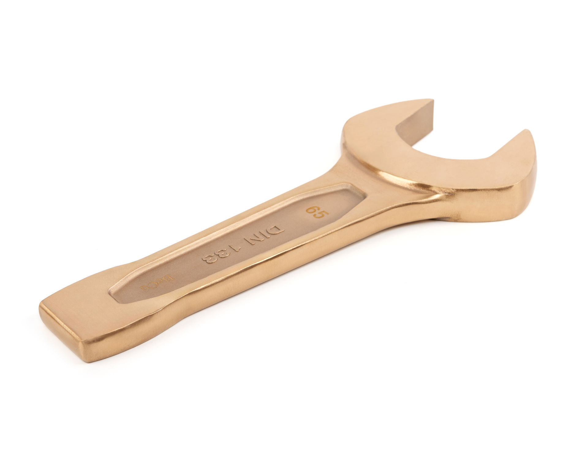 Ключ гаечный рожковый ударный 65 искробезопасный сплав BeCu, HORTZ