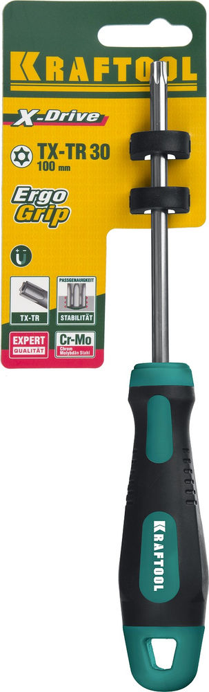 Отвертка Х-Drive, TX HOLE30 x 100 KRAFTOOL 250077-30-100