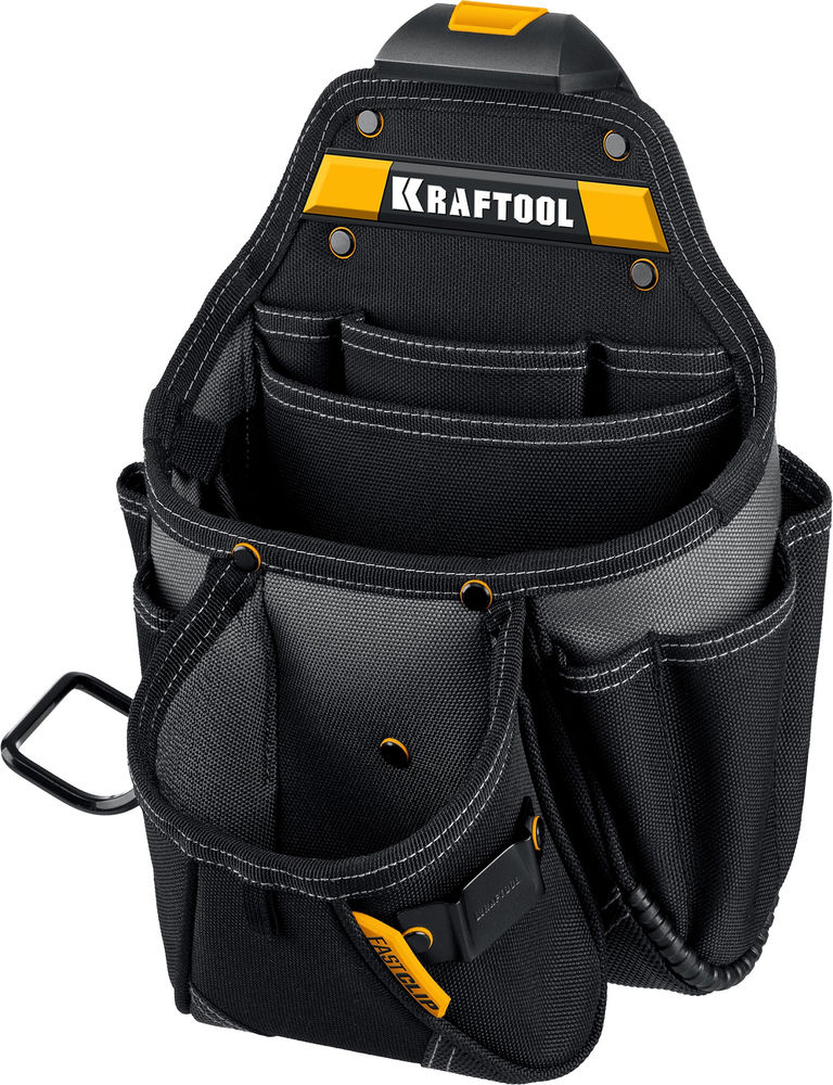 Пояс монтажника в комплекте: пояс монтажника и 2 большие сумки KBS-3L KRAFTOOL 38761