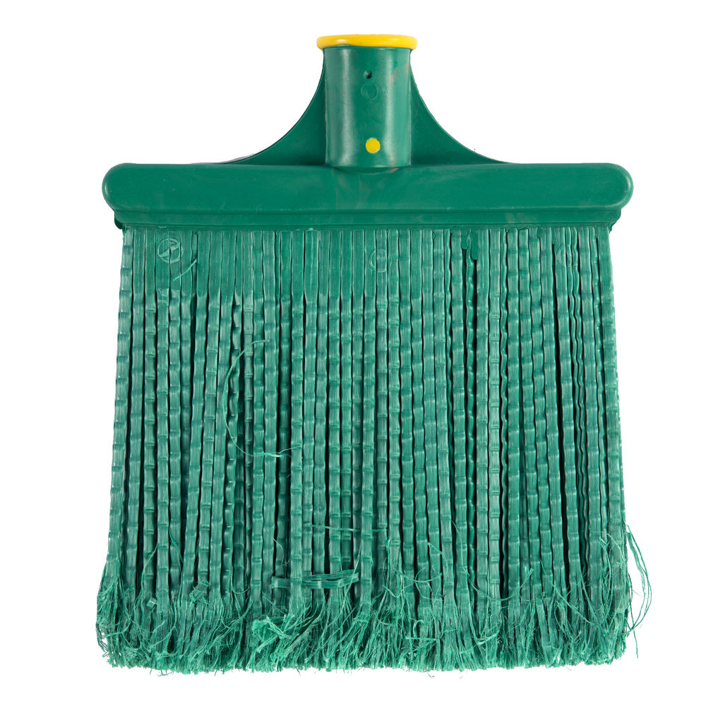 Метла полипропиленовая, 240 х 160 мм, плоская распушенная, без черенка, Сибртех (63209)
