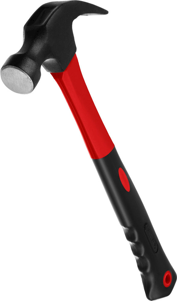 Молоток-гвоздодёр столярный 225 г с фиберглассовой рукояткой MIRAX 20231-225