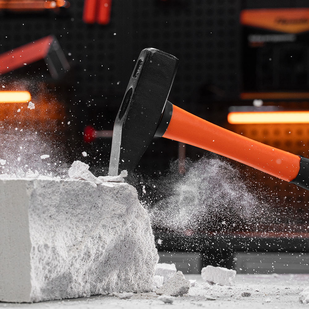 Молоток слесарный, 800 г, фибергласовая обрезиненная рукоятка Sparta (10378)