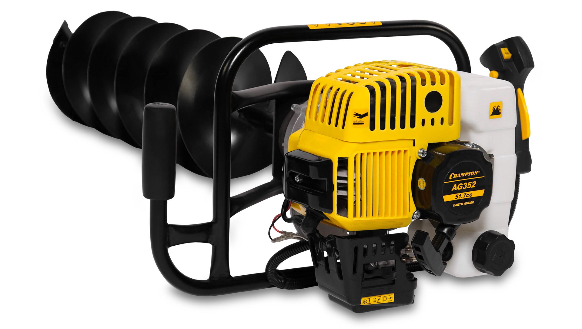 Мотобур 1,4кВт 51,7см? 9,4кг без шнека CHAMPION AG352