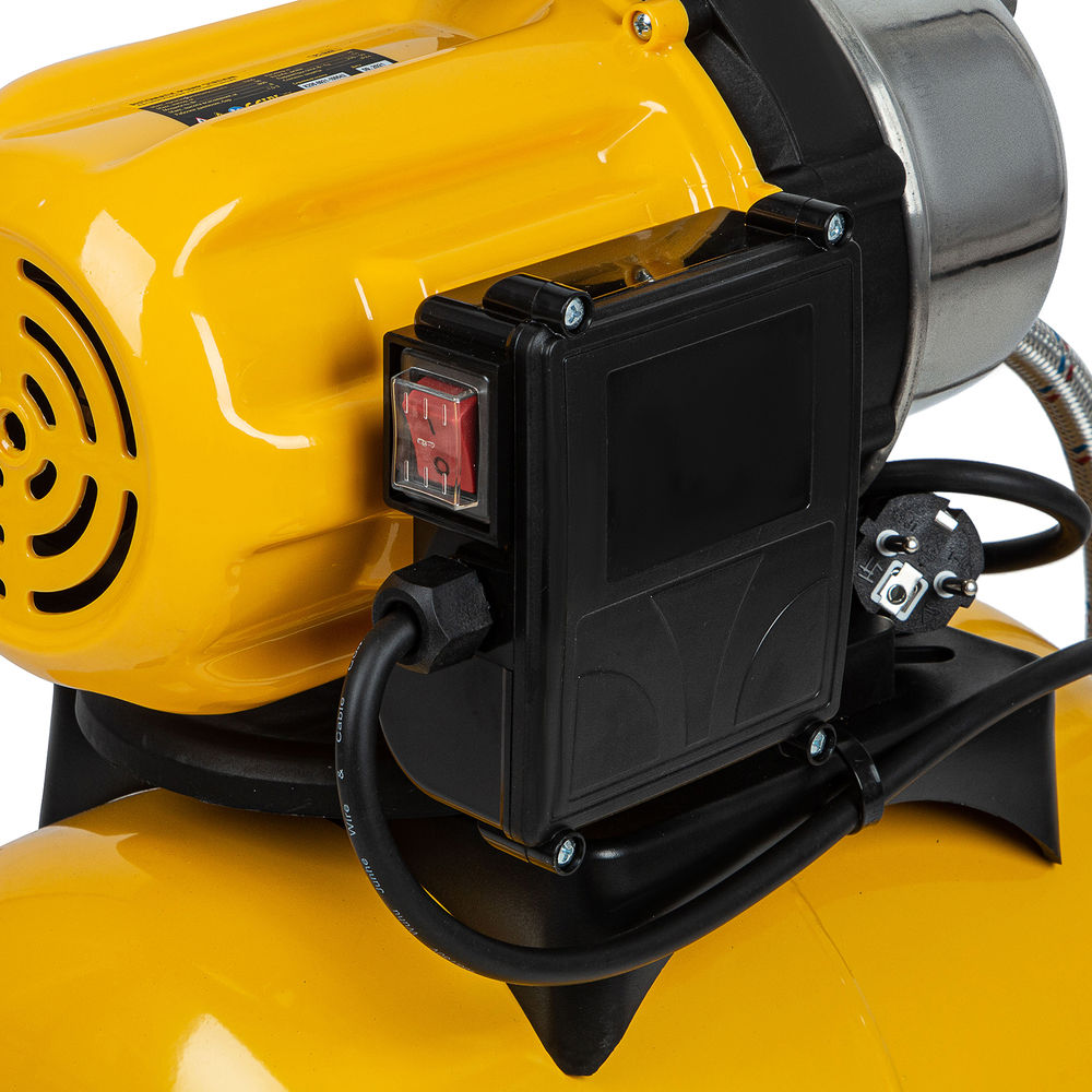 Насосная станция PS800X, 800 Вт, 3200 л/ч, ресивер 24 л, подъем 38 м, нержавейка Denzel (97210)