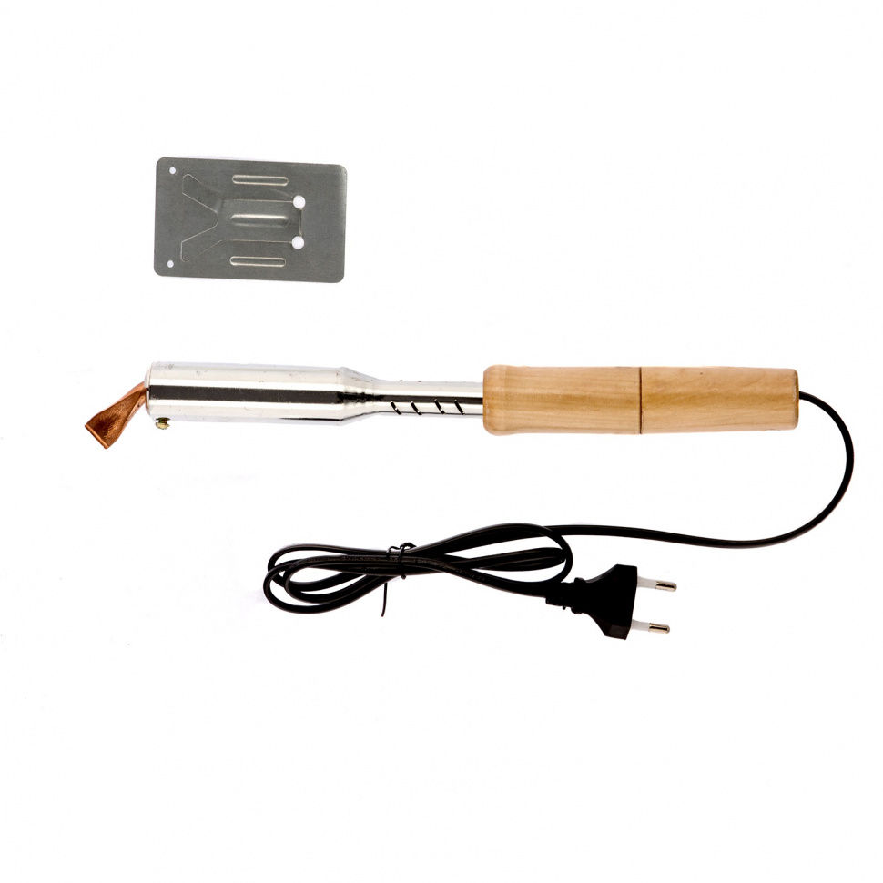 Паяльник электрика с ручкой из дерева, 100 Вт, 220 В Sparta (913104)