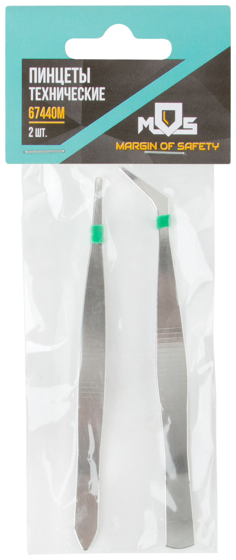Пинцеты технические набор 2 шт. (67440М)