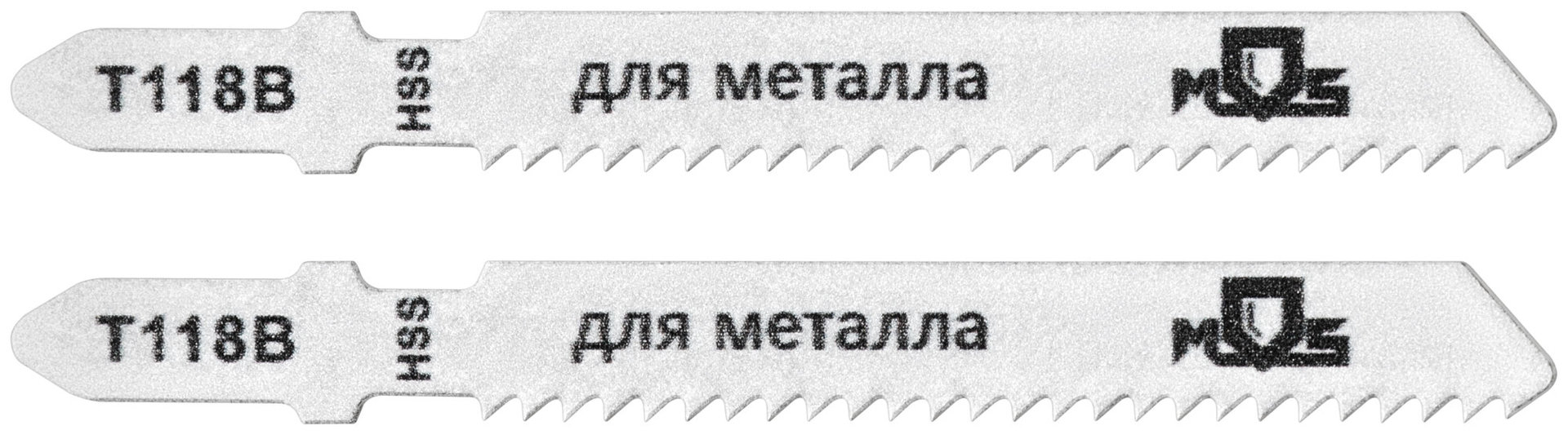 Полотна для эл. лобзика, T118B, по металлу, HSS, 75 мм, 2 шт. (40821М)