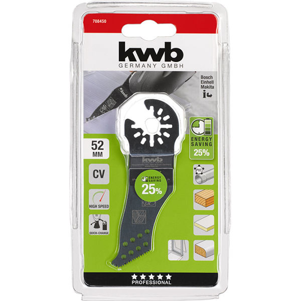Полотно пильное по дереву для МФУ kwb ENERGY SAVING 52мм (708450)