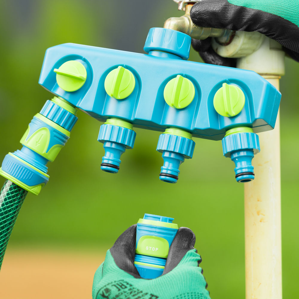 Разветвитель четырехканальный, пластиковый Palisad Luxe (65787)