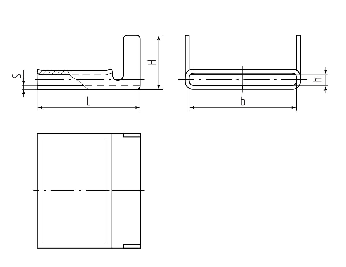 Скрепа бандажная СМ (316)-15 (100шт) (Fortisflex) (72040)