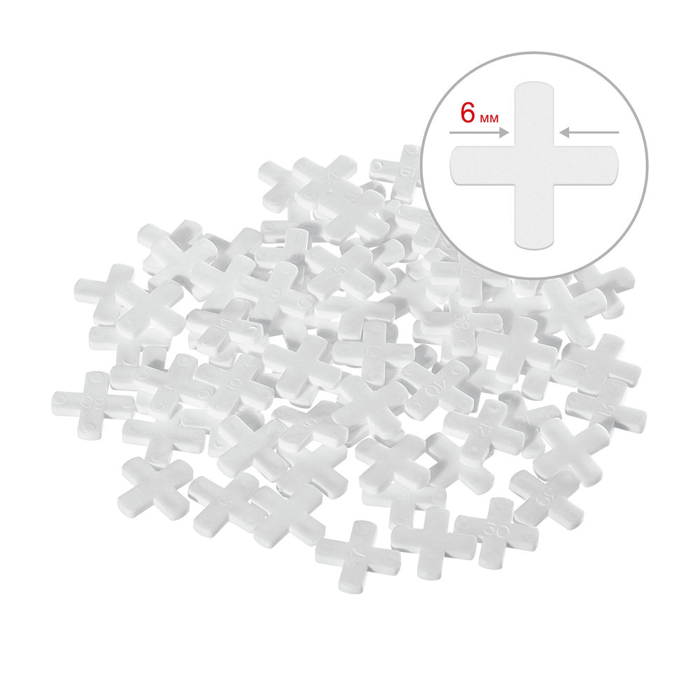 Крестики для плитки 6 мм, 75 шт STAYER 3380-6