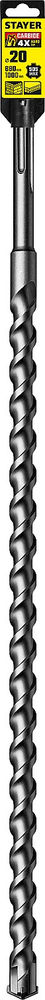 Бур SDS-max Professional Hercules-4Х STAYER 20x880/1000 мм 29370-880-20  