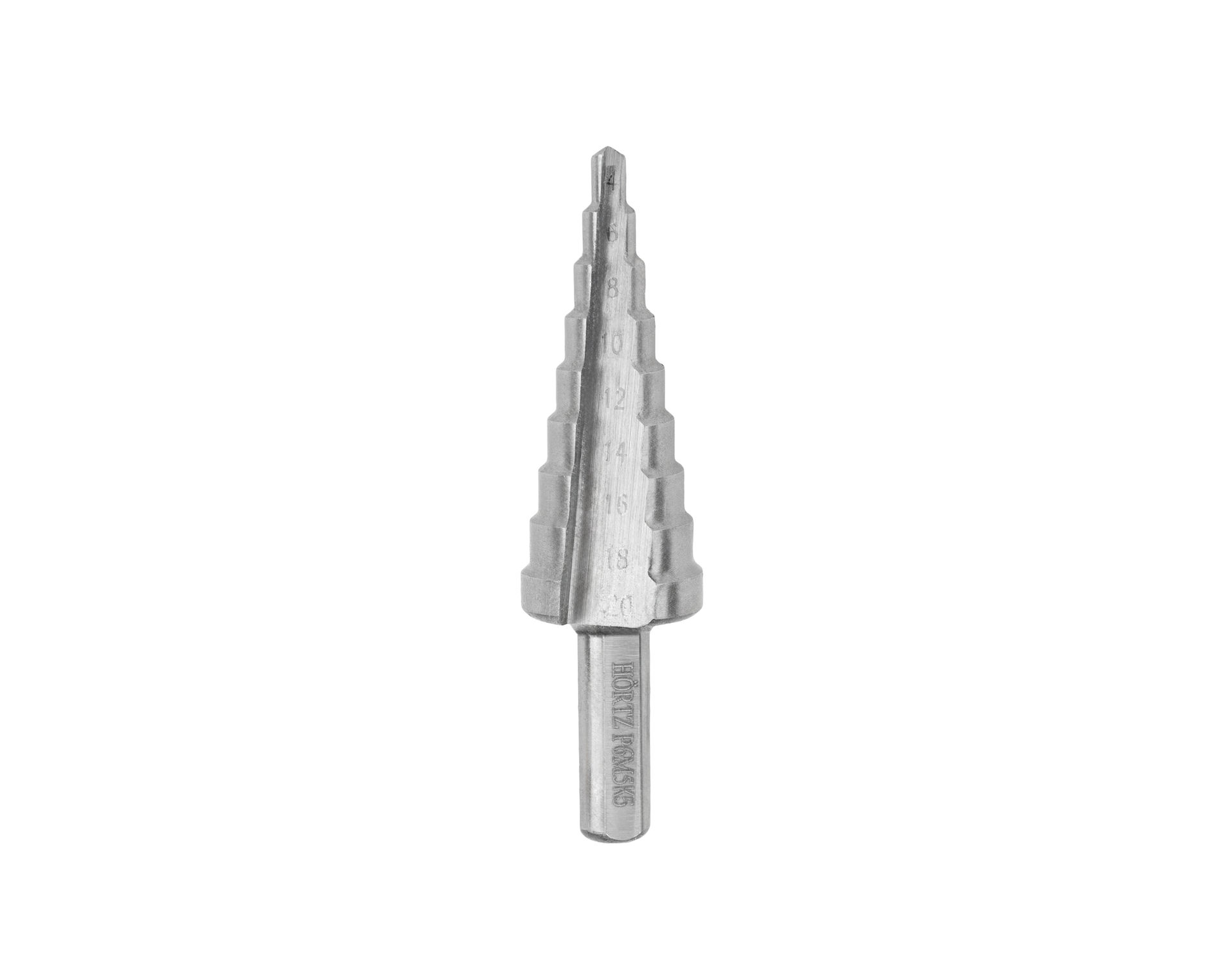 Сверло ступенчатое 4-20 ст.9 (dхв=8,0, Р6М5K5) (4;6;8;10;12;14;16;18;20) HORTZ