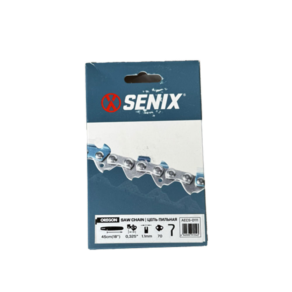 Цепь пильная, 10 (25см), шаг 3/8, паз 1,1 мм, 40 звеньев SENIX AECS-0107