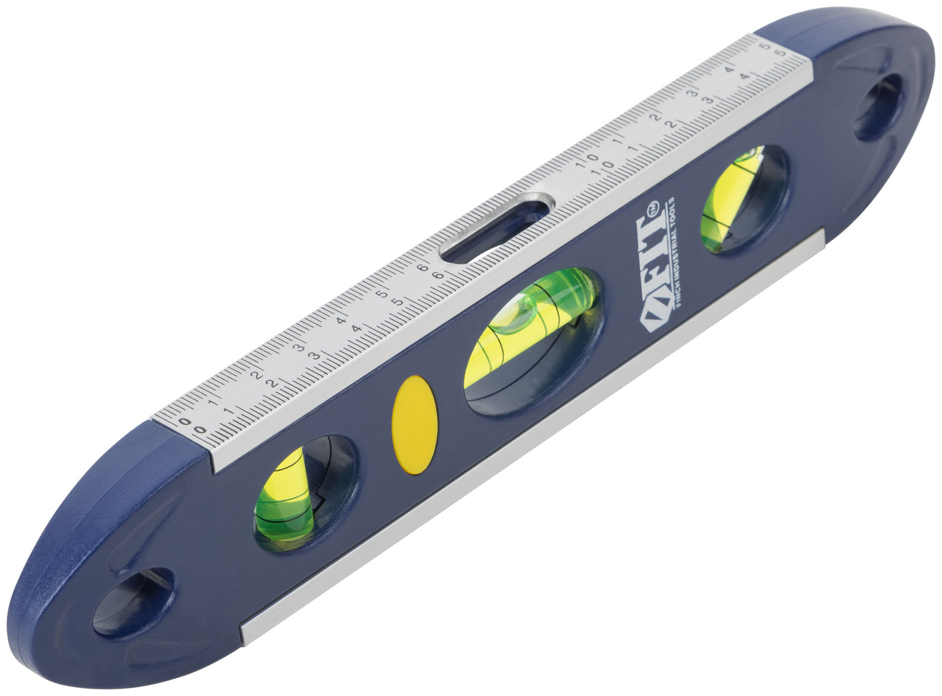 Уровень Торпедо пластиковый, 3 глазка, магнитный, с алюминиевой рамкой, Профи 230 мм (18604)