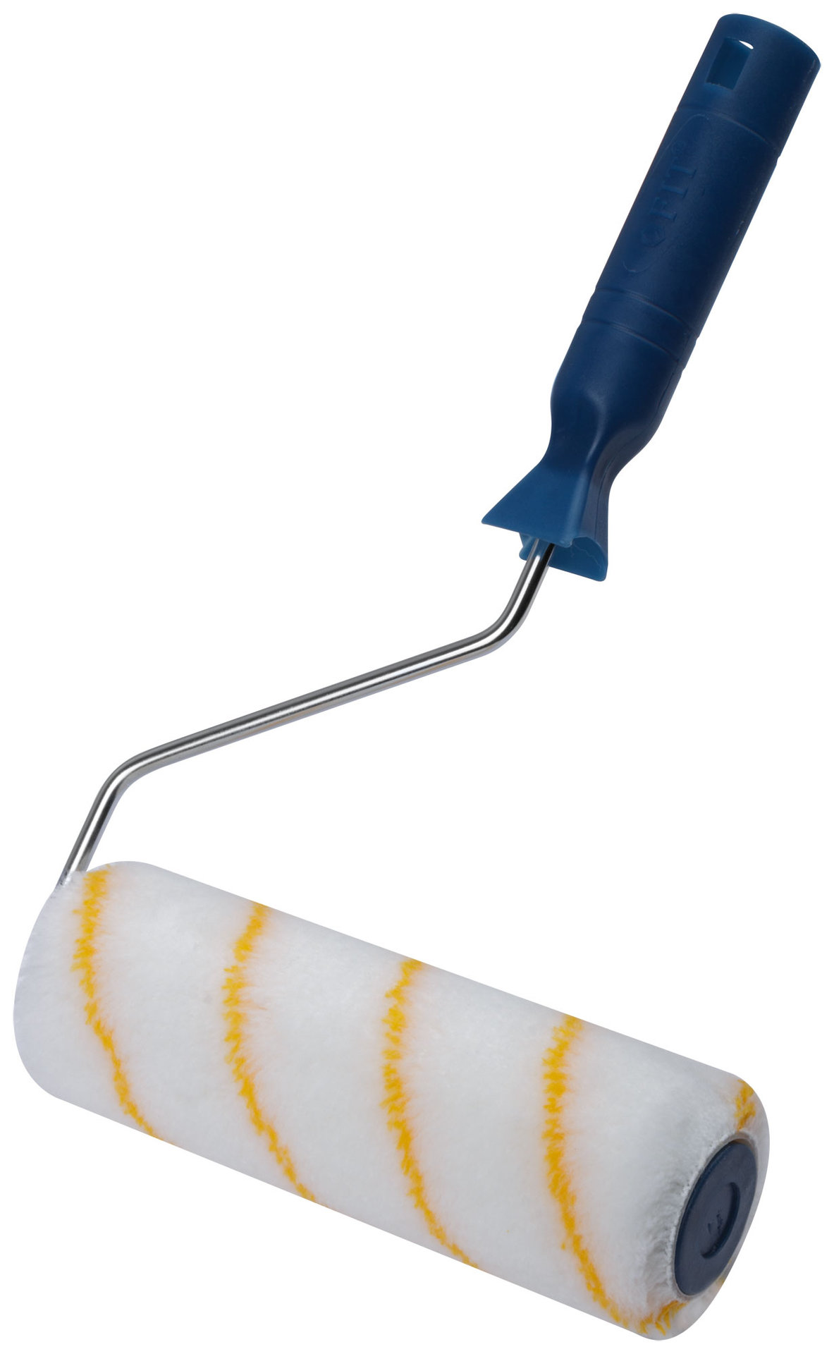 Валик полиакрил/полиэстер/хлопок, с желтой полосой, каркасная система, диам. 40/60 мм; ворс 10 мм, 180 мм (02095)