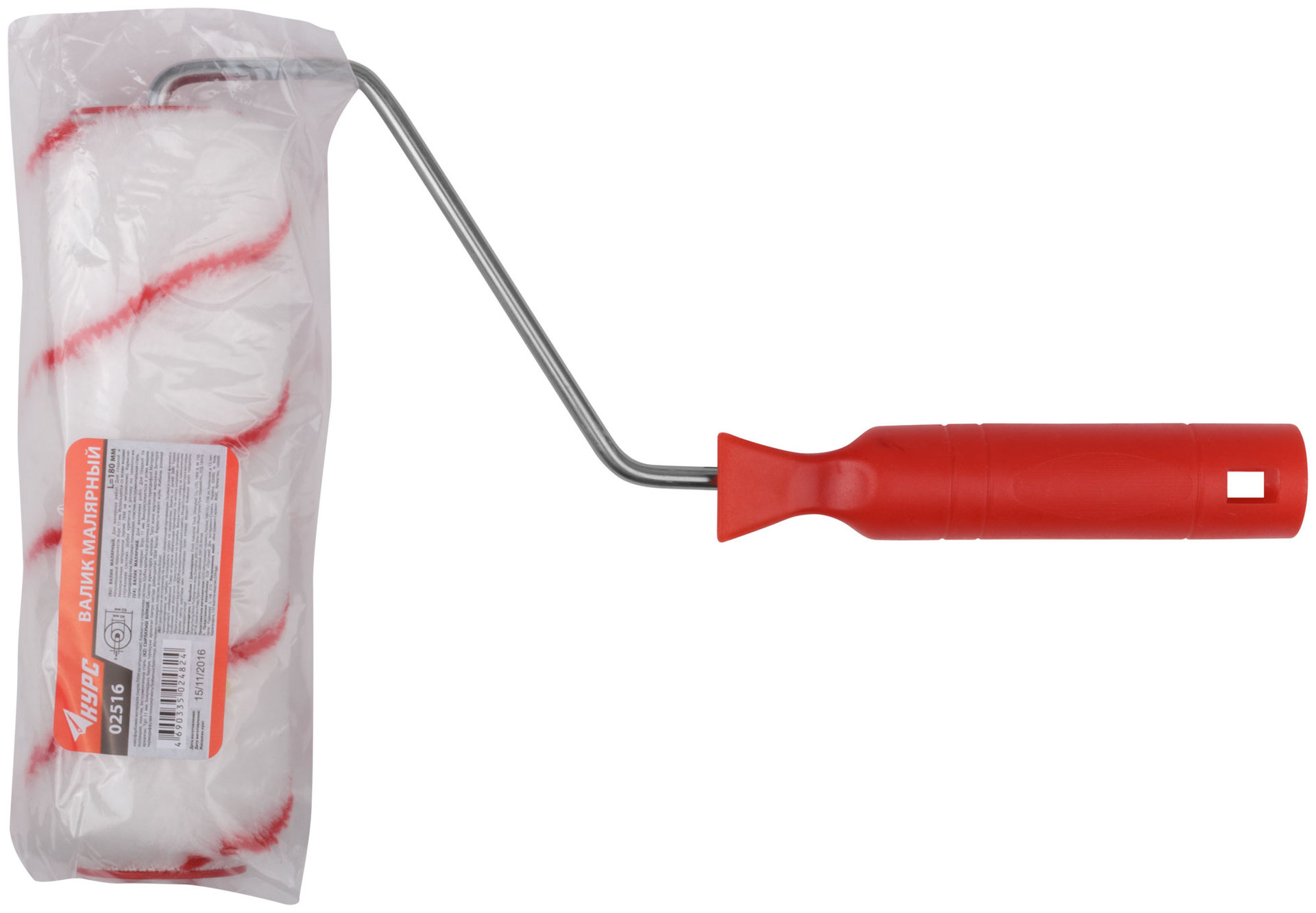 Валик полиакриловый, стержневая система, диам. 40/62 мм, ворс 11 мм, 230 мм (02517)